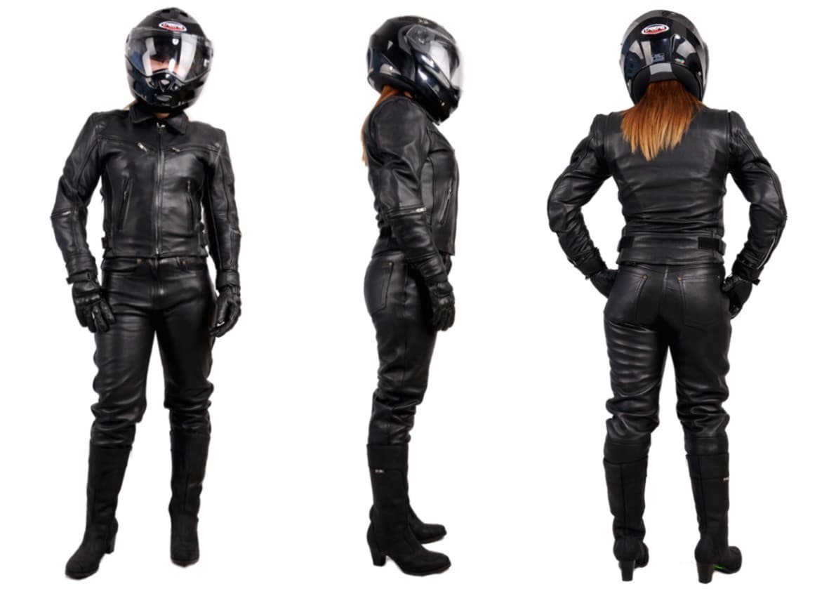 TURYSTYCZNY/MIEJSKI KOMBINEZON MOTOCYKLOWY SKÓRZANY DAMSKI MIĘKKA SKÓRA KOM044