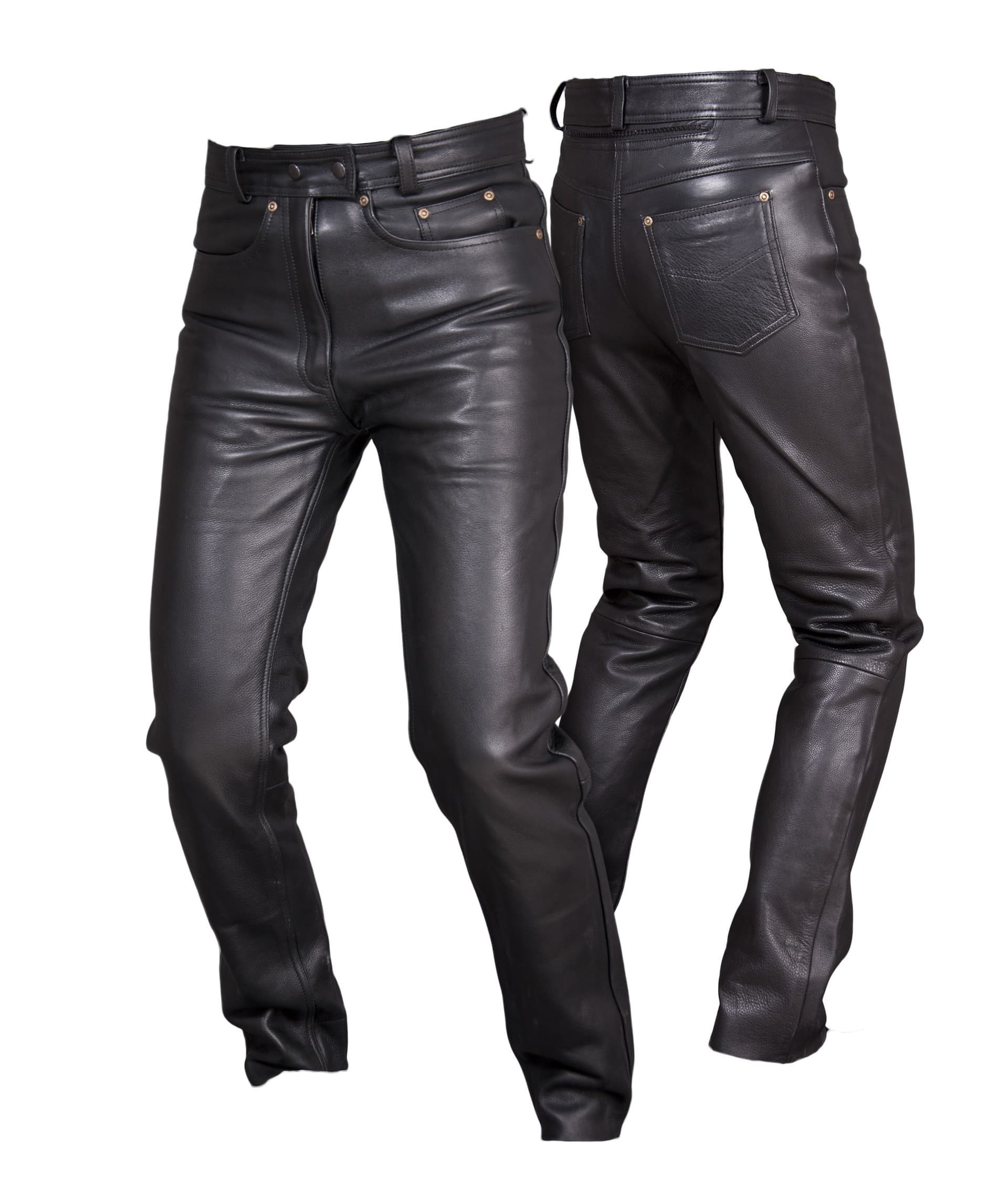 SPODNIE SKÓRZANE MOTOCYKLOWE DAMSKIE KLASYCZNE PROSTE MIĘKKA SKÓRA SSD003