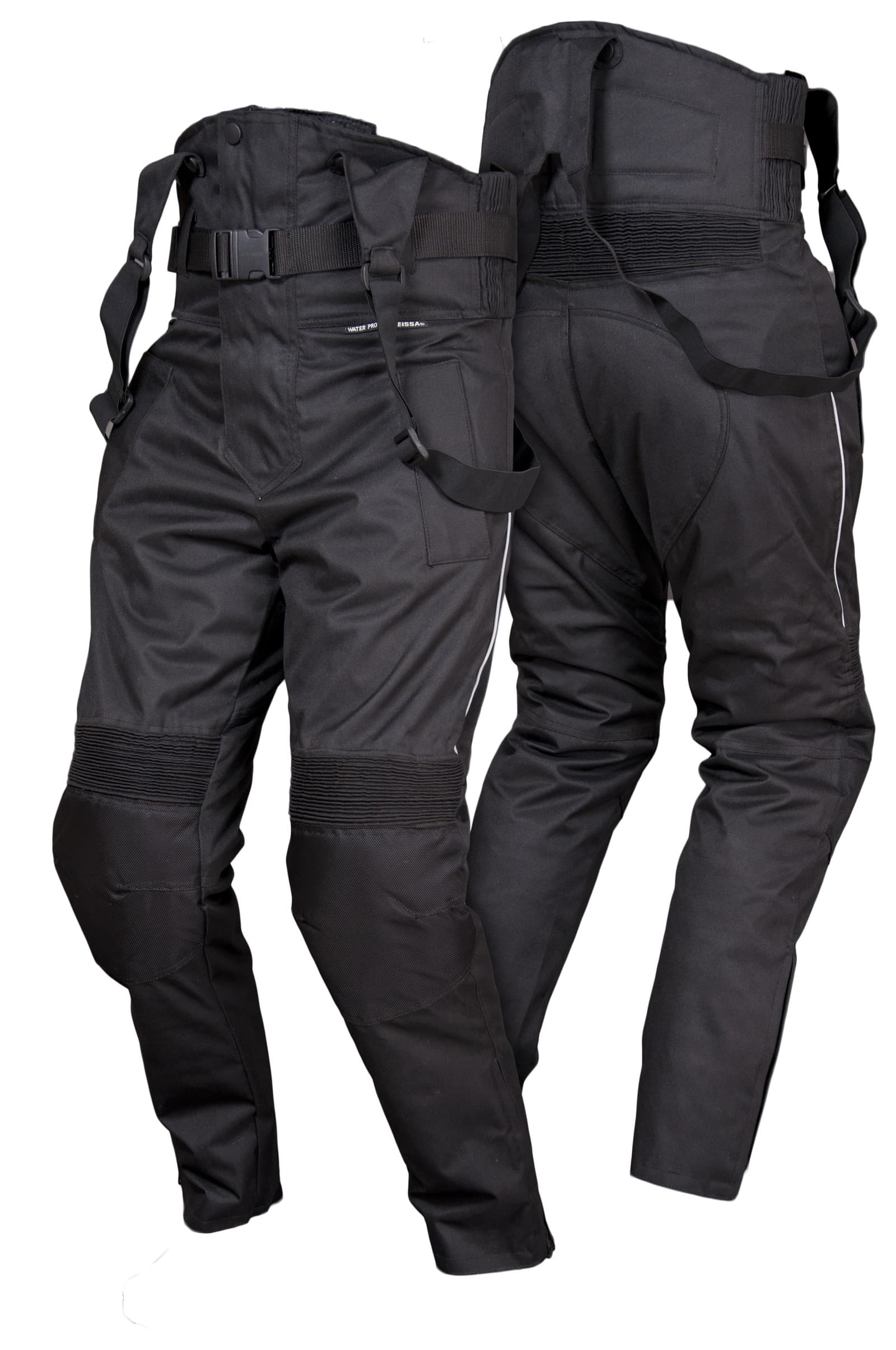 SPODNIE MOTOCYKLOWE TEKSTYLNE Z SZELKAMI STM015