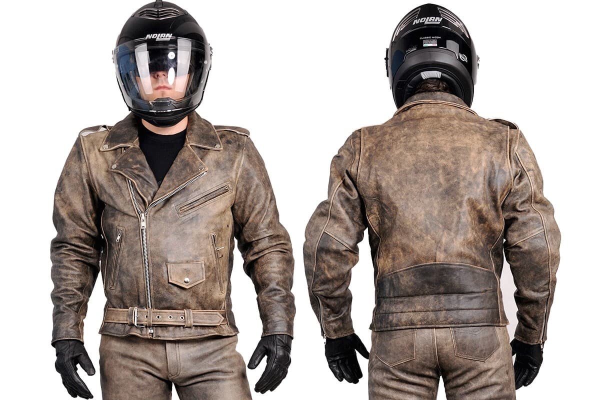 RAMONESKA MOTOCYKLOWA SKÓRZANA "STARA AMERYKA" KSM014