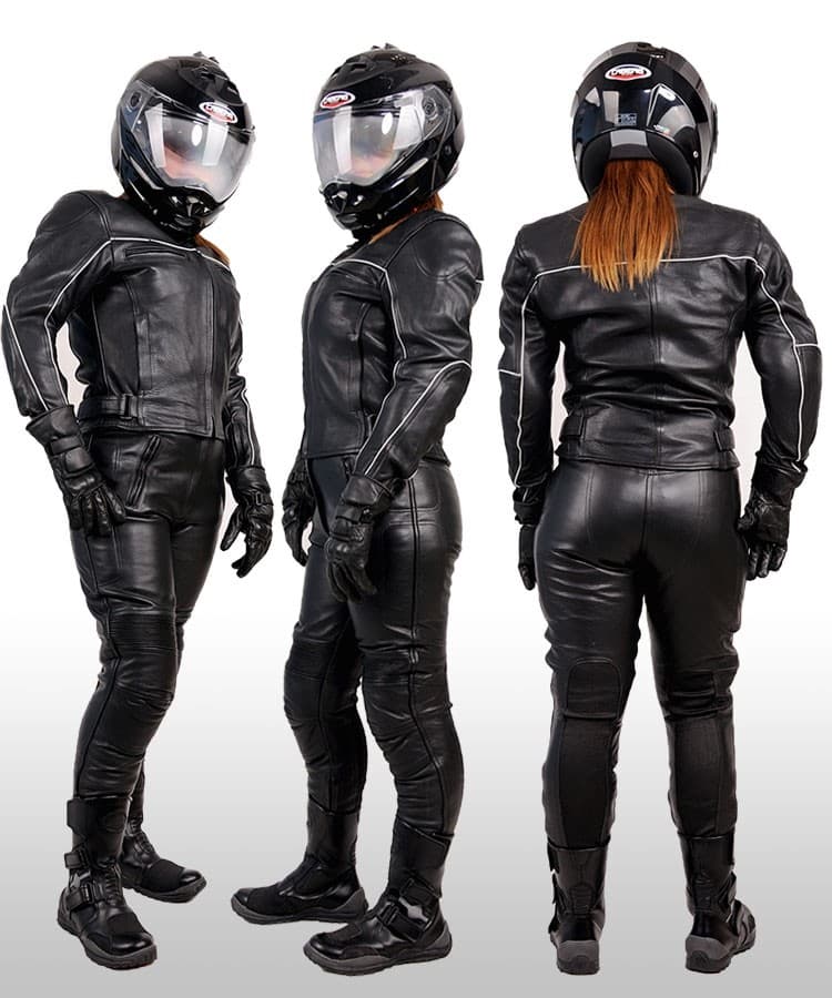 TURYSTYCZNO-SPORTOWY KOMBINEZON SKÓRZANY DAMSKI KOM020