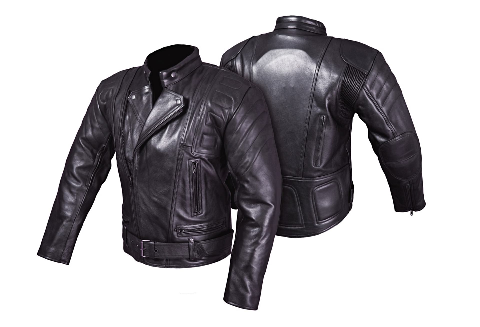 UNIWERSALNA KURTKA SKÓRZANA MOTOCYKLOWA "POLICYJNA" 2W1 KSM001