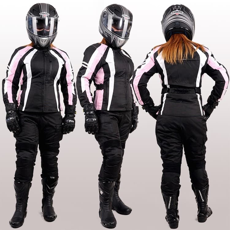 KOMBINEZON MOTOCYKLOWY TEKSTYLNY TURYSTYCZNY DAMSKI KOM061